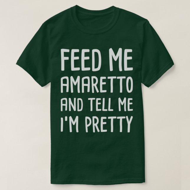 Funny Amaretto Italienska Liqueur Bartender T Shirt (Design framsida)