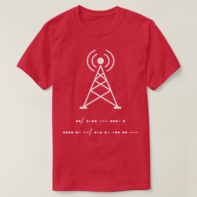 Funny Amateur Ham Radio Morse Code Shirt Gift T (Design framsida)