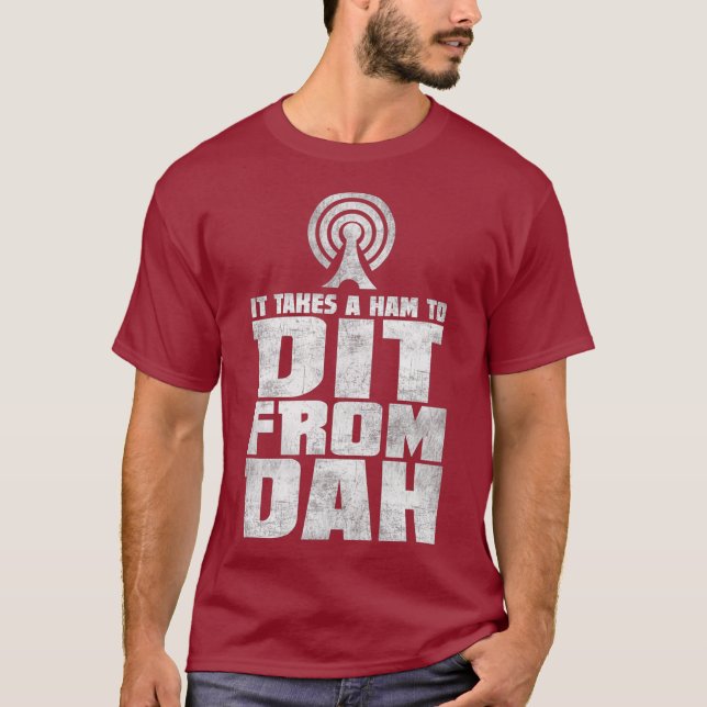 Funny Amateur Radio Hobby HAM Operators Stil T Shirt (Framsida)