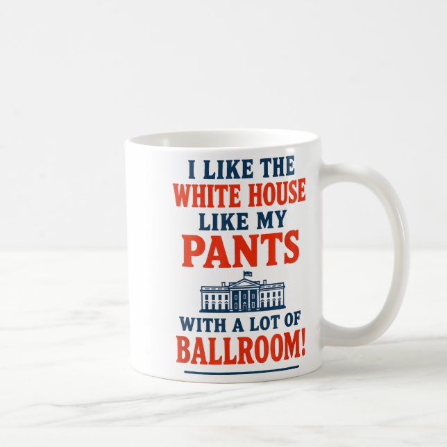 Funny America Quote - I Like The White House My Pa Kaffemugg (Höger)