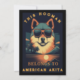 Funny American Akita Hund Parent Personlig Meddelande