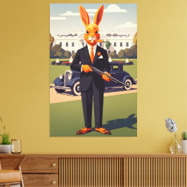 Funny American Canvastryck