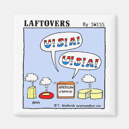 Funny American Cheese Taste Patriotic Party Magnet