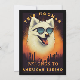 Funny American Eskimo Hund Parent Personlig Meddelande