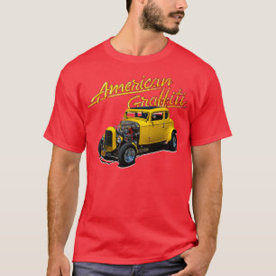 Funny American Graffiti Speciell Vintage Tävla Car T Shirt