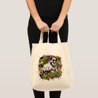 Funny American Shepherd Ghost Skateboard Halloween Tygkasse