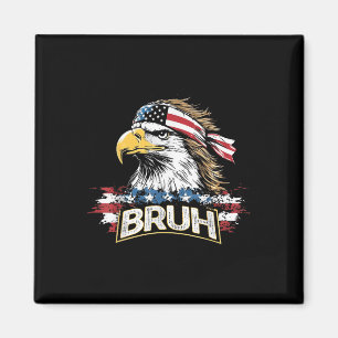 Funny Amerika Flagga USA Örn Bruh Meme Manar Wo Magnet