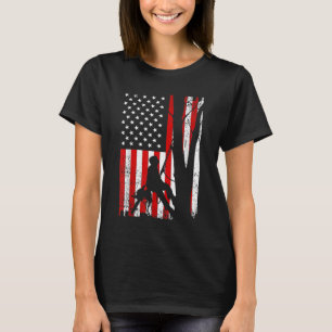 Funny amerikansk Flagga Arborist Gift För manar Co T Shirt