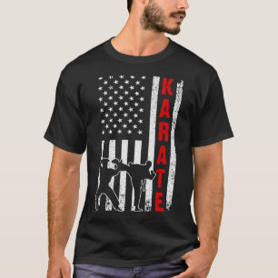 Funny amerikansk Flagga Karate Art För manar Women T Shirt