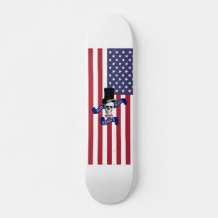 Funny amerikansk flagga skateboard bräda 20 cm