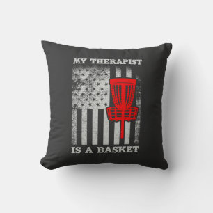 Funny amerikansk Flagga Ultimate Frisbee Quote Kudde