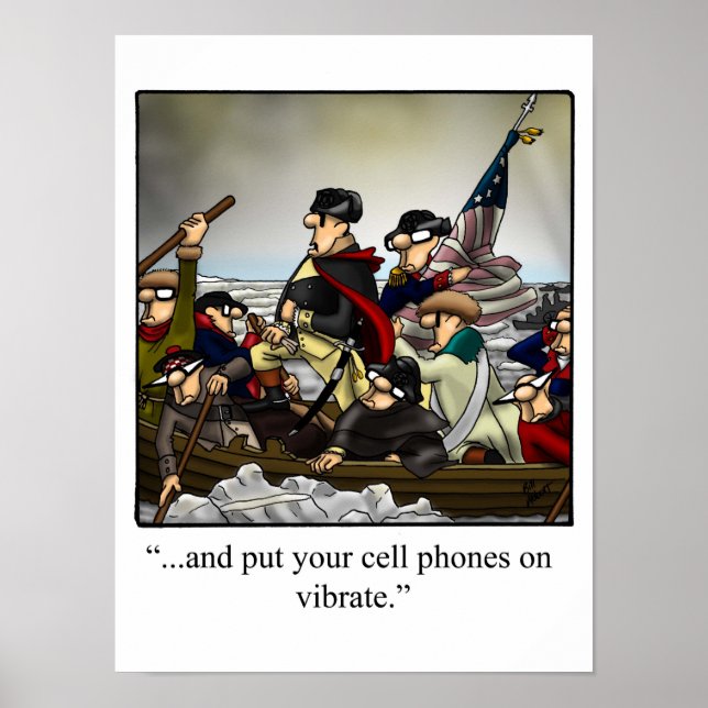 Funny Amerikansk historia George Washington Poster (Framsidan)