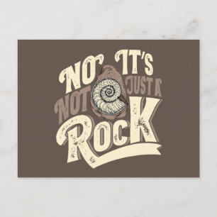 Funny Ammonites Fossils Hunter Quote Vykort