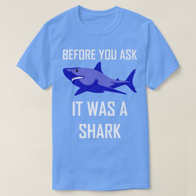 Funny Amputee Amputation Surgery It Was A Shark Hu T Shirt (Design framsida)