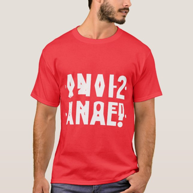 Funny Anal Hidden Message Anal Russian Letter 2021 T Shirt (Framsida)