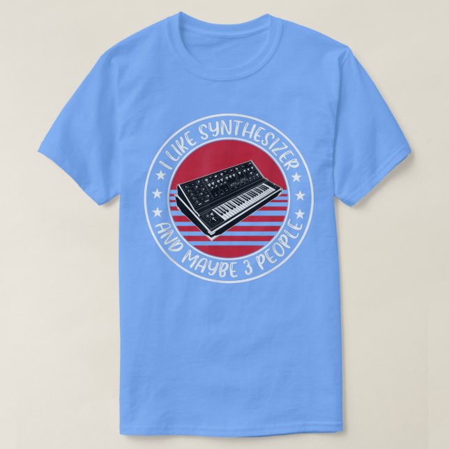 Funny Analog Synthesizer Say Studio Music T Shirt (Design framsida)