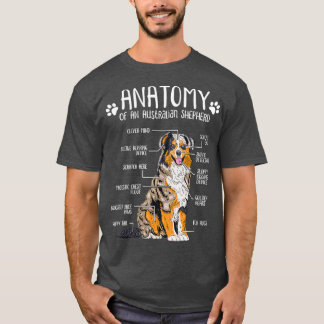 Funny Anatomy Australian shepherd Hund älskare T Shirt