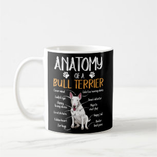 Funny Anatomy Bull Terrier Hund Kaffemugg