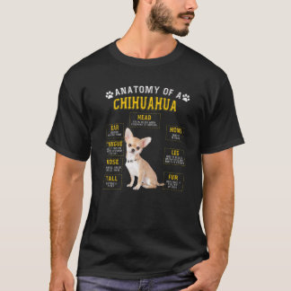 Funny Anatomy Chihuahua-gåvor till kvinnor i Manar T Shirt