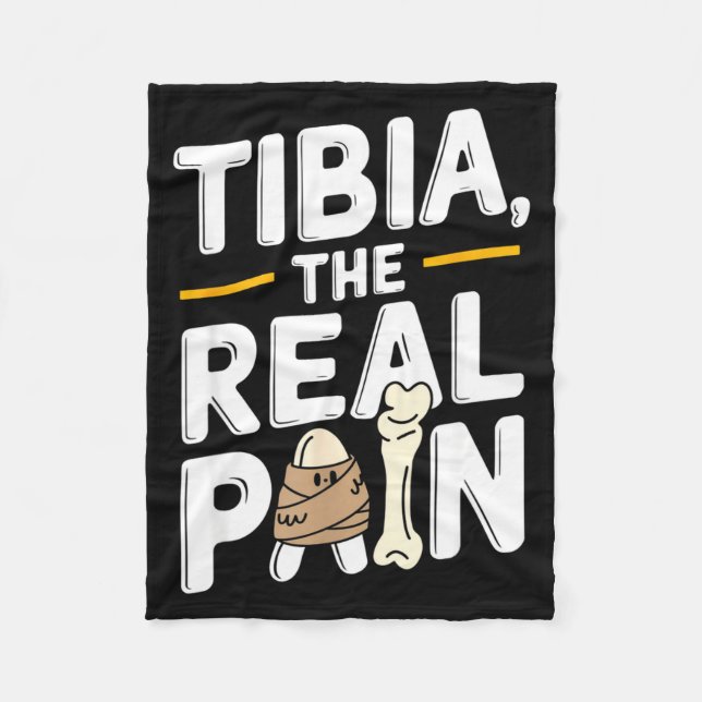 Funny Anatomy Going Tibia Okay Broken Leg Gift For Fleecefilt (Framsidan)