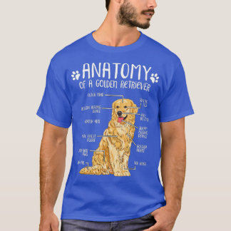 Funny Anatomy Golden Retriever Hund älskare -gigap T Shirt