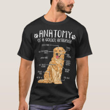 Funny Anatomy Golden Retriever Hund älskare
