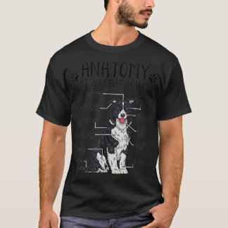 Funny Anatomy Gräns Collie Hund älskare Gift T Shirt