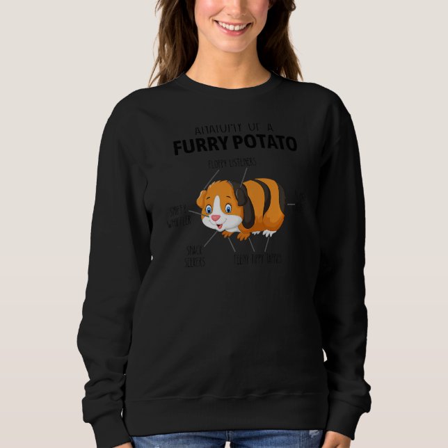 Funny Anatomy Of A Furry Potato Guinea Pig Lover G T Shirt (Framsida)