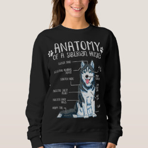 Funny Anatomy Siberian husky Hund älskare T Shirt