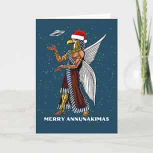 Funny Ancient UFO Annunaki Alien jul Kort