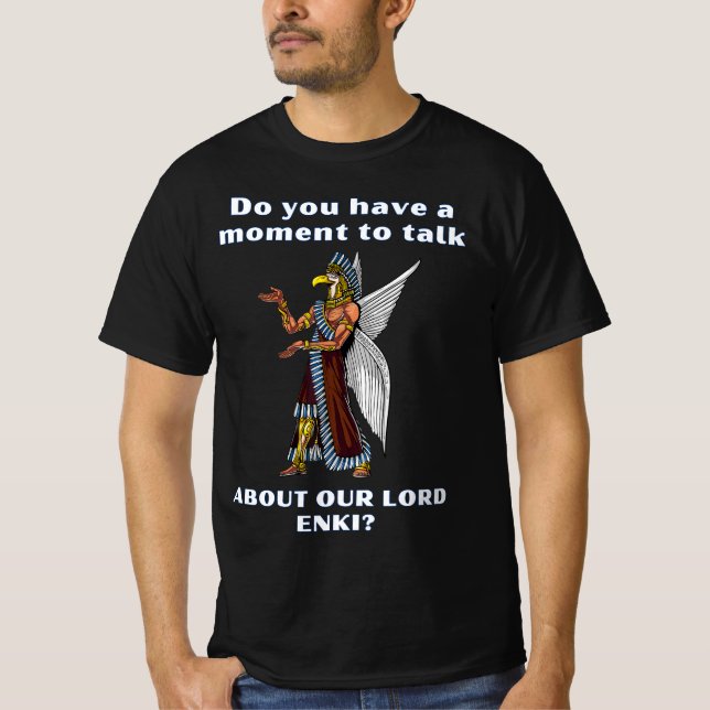 Funny Ancient UFO Annunaki Alien T Shirt (Framsida)