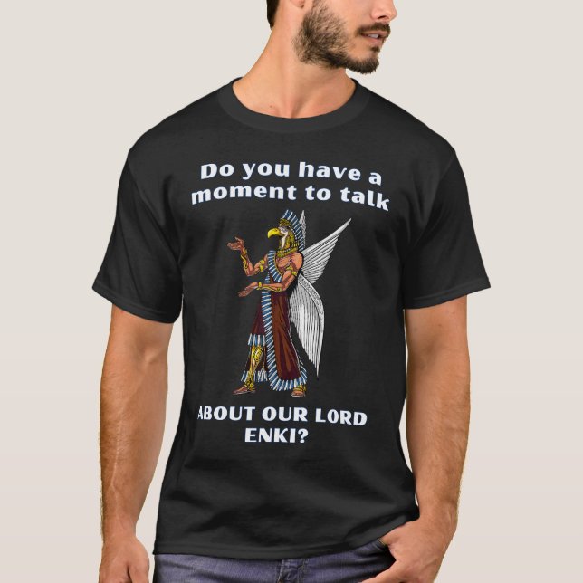 Funny Ancient UFO Annunaki Alien T Shirt (Framsida)