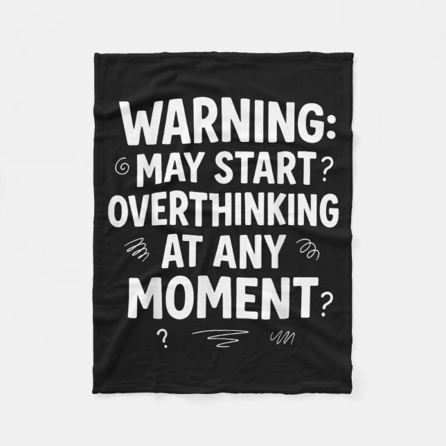 Funny And Sarcastic Design For Deep Thinkers Intro Fleecefilt (Framsidan)