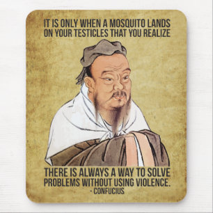 Funny Andlig-citat - Mosquito på Testicles Musmatta