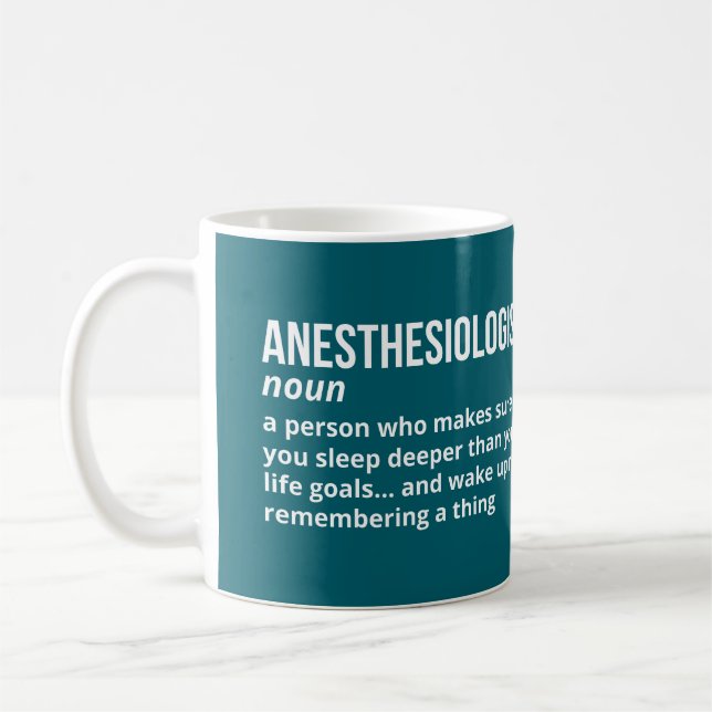 Funny anestesiolog-definition kaffemugg (Vänster)