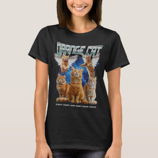 Funny Angel Cats Fluffy Fiery Sent From Above T Shirt