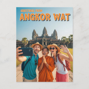 Funny Angkor Wat Kambodja Vykort
