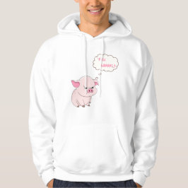 Funny Angry Pig Now Whaat Pullover Hoodie