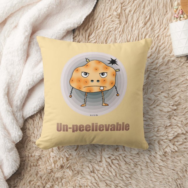 Funny Angry Potato – Un-peelievable Art Kudde (Filt)