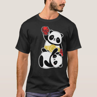 Funny Animal Boxing Panda Wrestling T Shirt