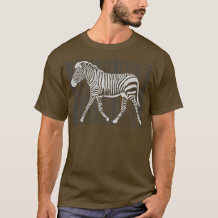 Funny Animal Gift Barcode Zebra T Shirt