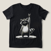 Funny Animal Gift | Coola Raccoon Rockstjärna