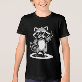Funny Animal Gift | Coola Raccoon Rockstjärna T Shirt