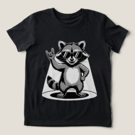Funny Animal Gift | Coola Raccoon Rockstjärna T Shirt