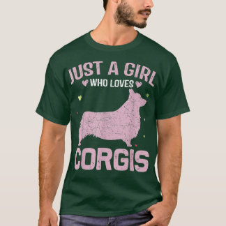 Funny Animal Lovers Women Just a Girl Who Loves Co T Shirt