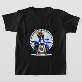 Funny Animal Music Gift | Coola Tiger Sten Dancer T Shirt