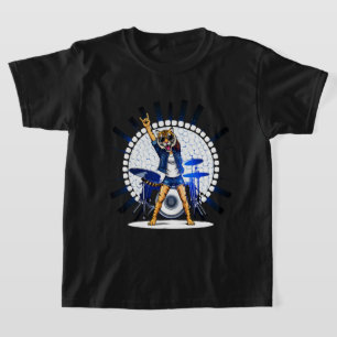 Funny Animal Music Gift   Coola Tiger Sten Dancer T Shirt