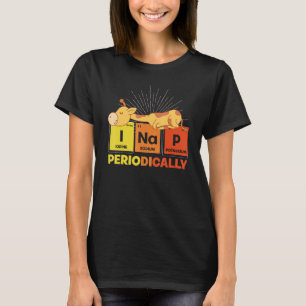 Funny Animal Nap Periodic Bord Pajama Cute Sleepi T Shirt