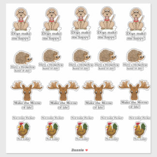Funny animal stickers  klistermärken