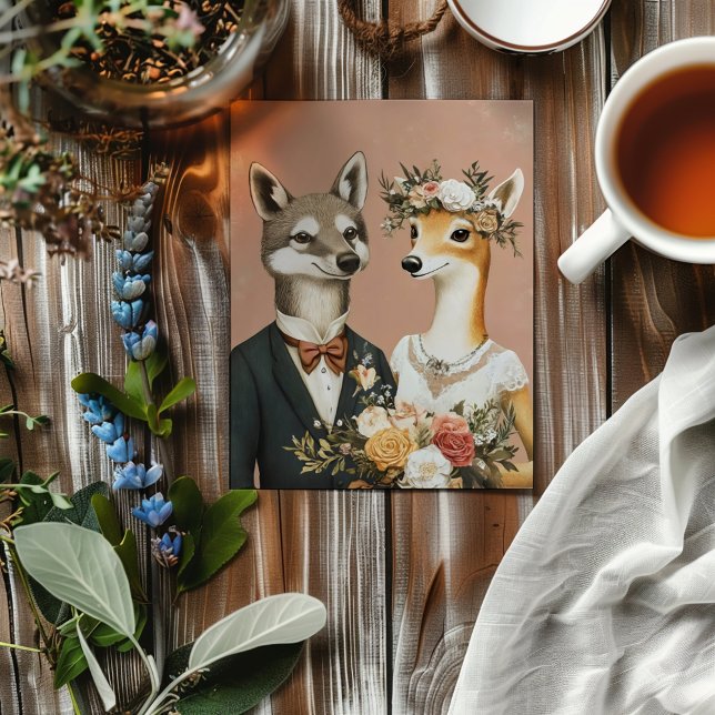 Funny Animals Bröllop Inbjudan (Skapare uppladdad)